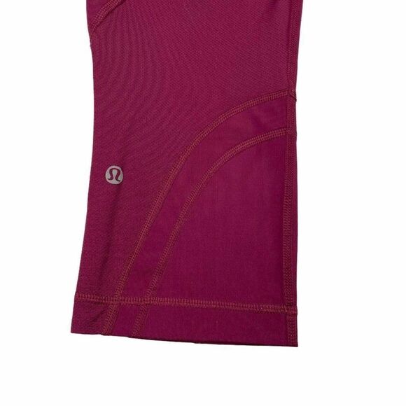 Lululemon Run Inspire Crop Dashing Purple Ace Spot - Picture 6 of 10